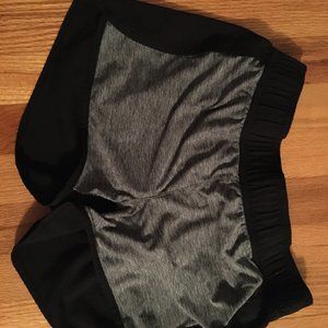 Grey and Black Athletic Shorts